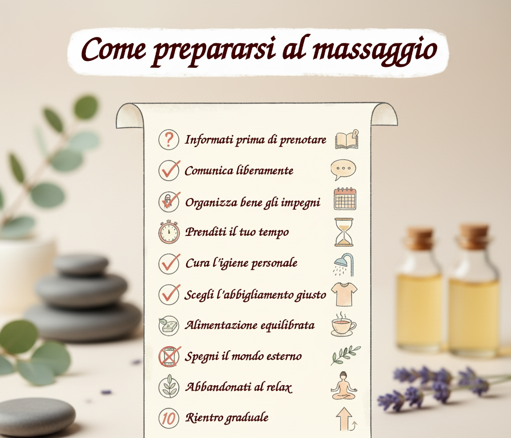 Come prepararsi al massaggio
