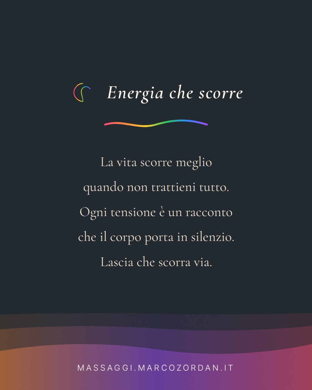 Energia che scorre