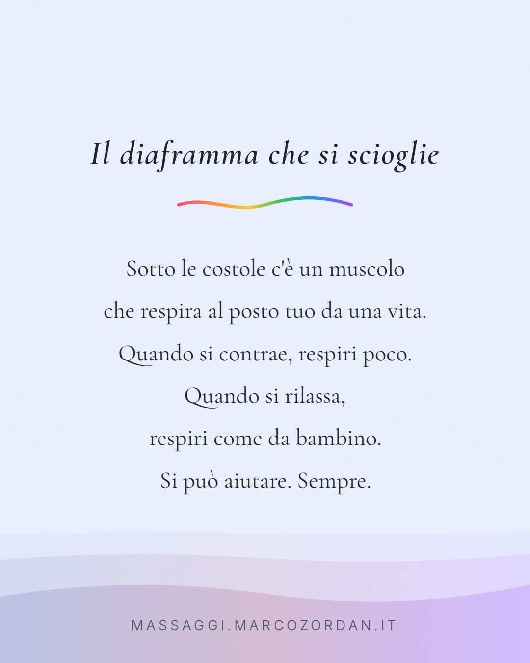 Il diaframma che si scioglie