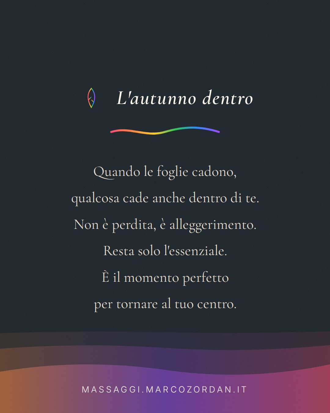 L’autunno dentro