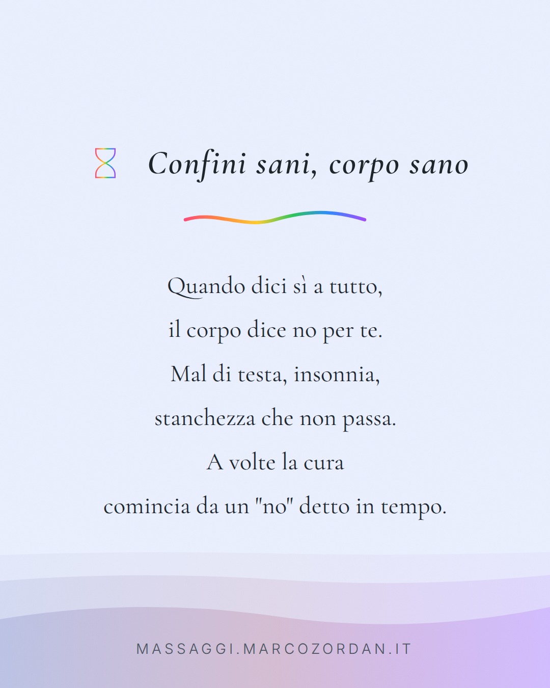 Confini sani, corpo sano